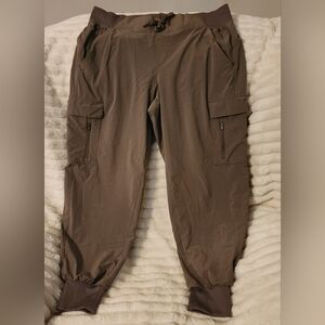 Women's Brown Cargo Jogger Pants
